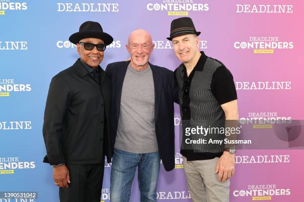 Actors Giancarlo Esposito, Jonathan Banks, and Producer/Actor Bob Odenkirk from AMC Networks’ ‘Better Call Saul’ attend Deadline Contenders...