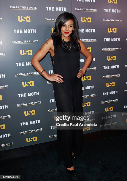 Actress Marsha Thomason attends the USA Network and The Moth presentation of "A More Perfect Union: Stories Of Prejudice And Power" at Pacific Design...