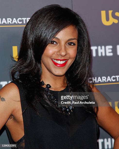 Actress Marsha Thomason attends the USA Network and The Moth presentation of "A More Perfect Union: Stories Of Prejudice And Power" at Pacific Design...