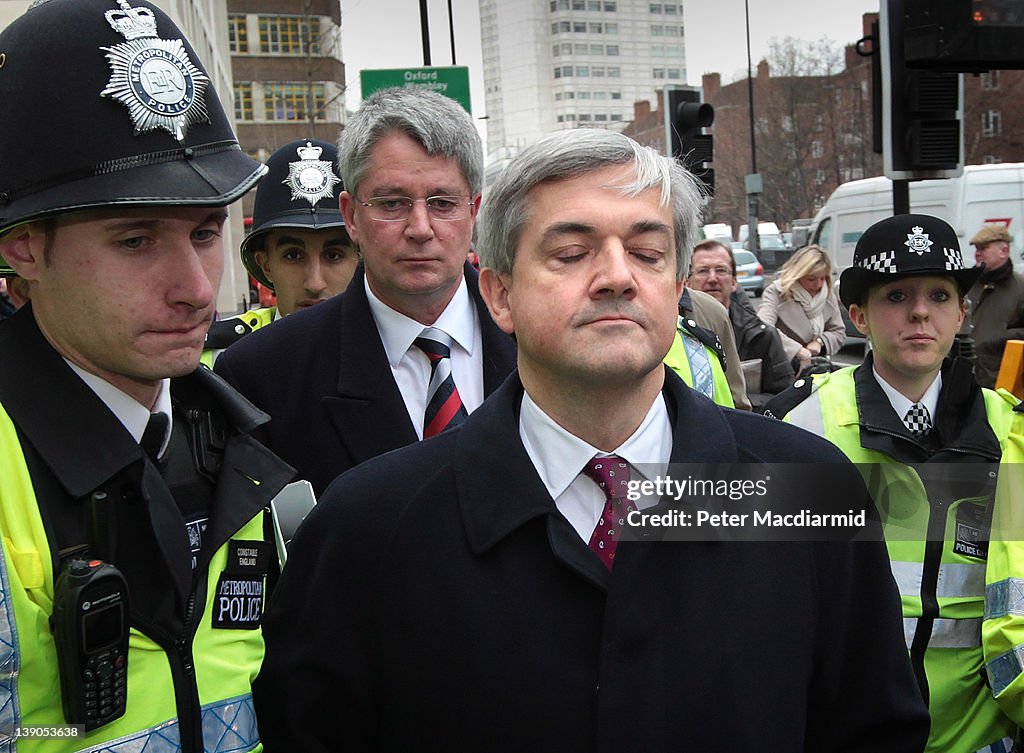 MP Chris Huhne And Ex-wife Vicky Pryce Attend Court Over Speeding Fine