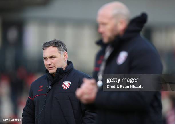 Trevor Woodman of Gloucester Rugby looks on prior to kick off of the EPCR Challenge Cup match between Dragons and Gloucester Rugby at Rodney Parade...