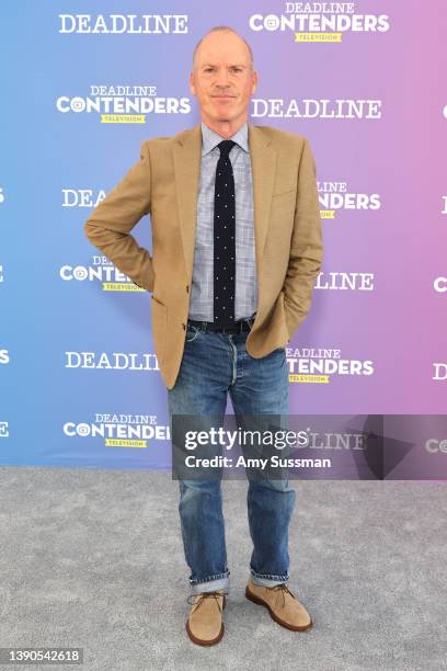 Actor Michael Keaton from Hulu’s ‘Dopesick’ attends Deadline Contenders Television at Paramount Studios on April 09, 2022 in Los Angeles, California.