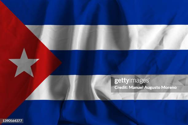 flag of cuba - cuba fotografías e imágenes de stock