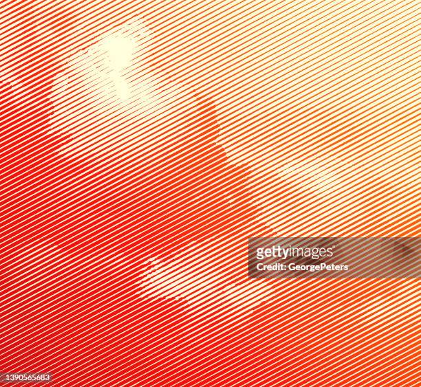 vector illustration of cloudscape - pen and ink stock illustrations