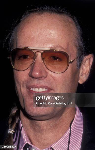 Peter Fonda attends the grand opening of the Harley-Davidson Cafe on October 19, 1993 in New York City.