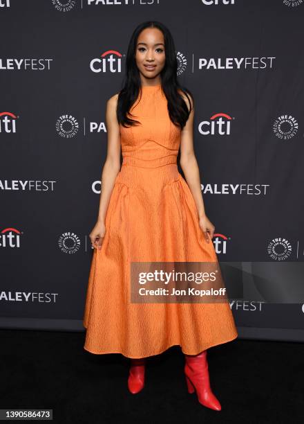 Erinn Westbrook attends the 39th Annual PaleyFest LA - "Riverdale" at Dolby Theatre on April 09, 2022 in Hollywood, California.