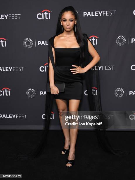 Vanessa Morgan attends the 39th Annual PaleyFest LA - "Riverdale" at Dolby Theatre on April 09, 2022 in Hollywood, California.
