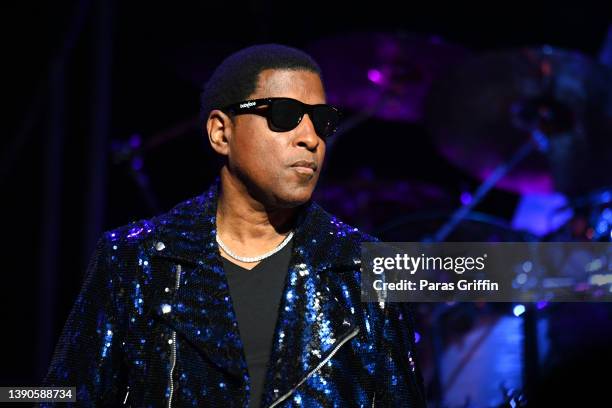 Singer Babyface performs onstage during the Full Circle tour at The Fox Theatre on April 09, 2022 in Atlanta, Georgia.