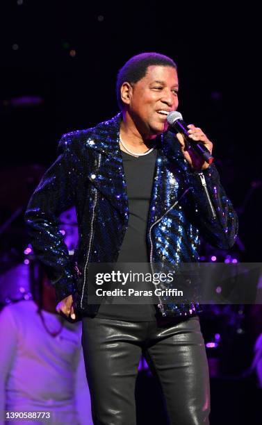 Singer Babyface performs onstage during the Full Circle tour at The Fox Theatre on April 09, 2022 in Atlanta, Georgia.
