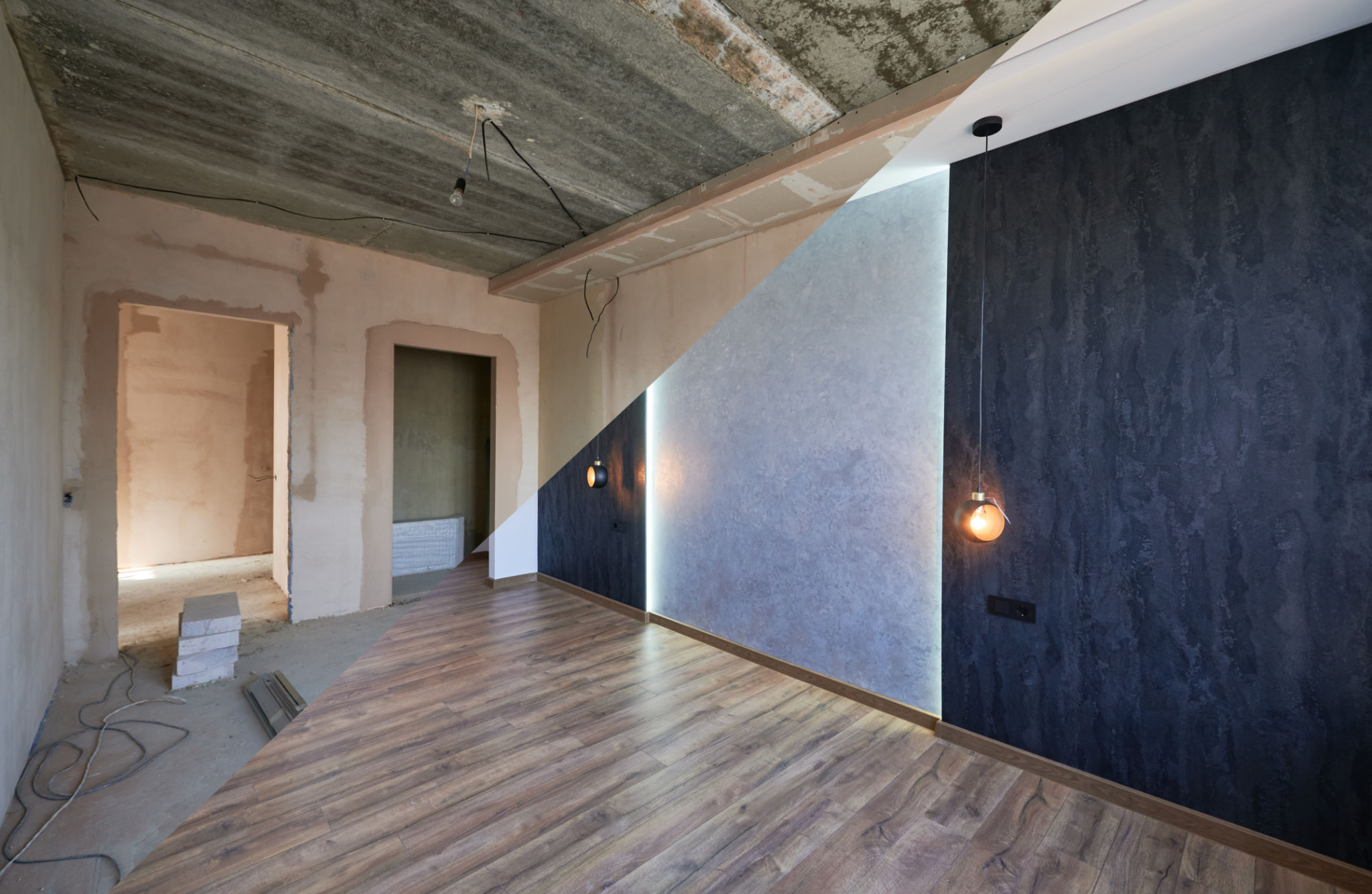 accent wall installation