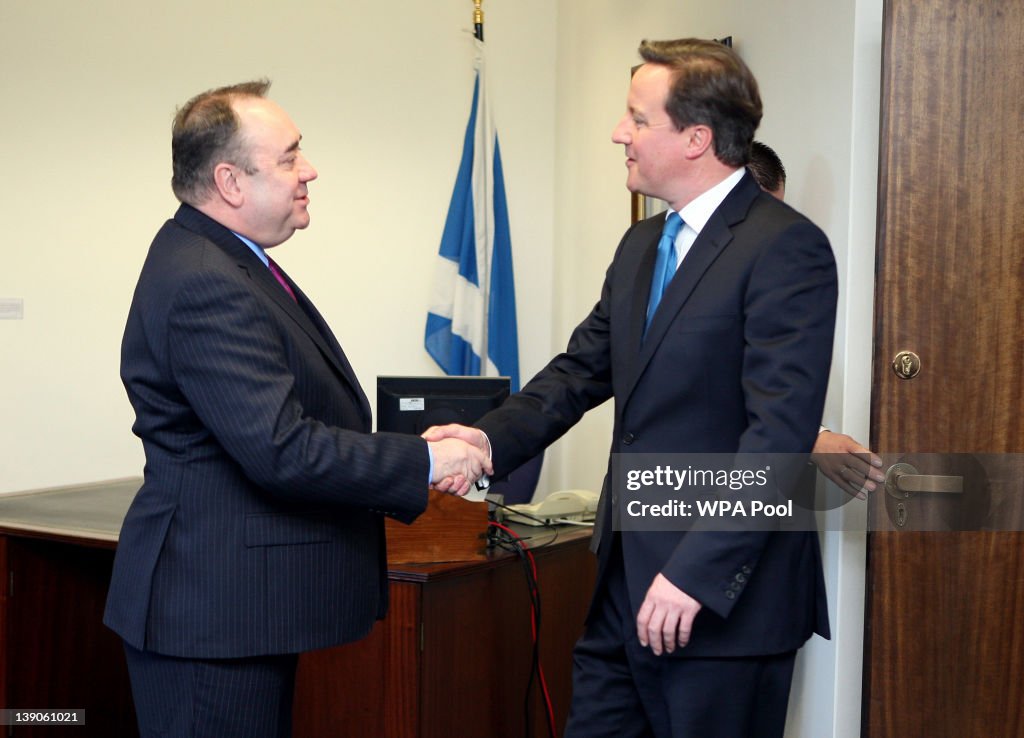 Prime Minister David Cameron Visits Scotland