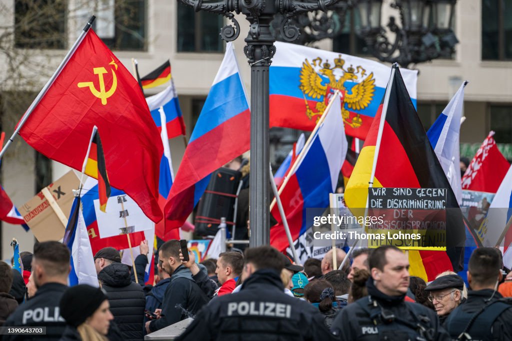 Pro-Russian Demonstration In Frankfurt