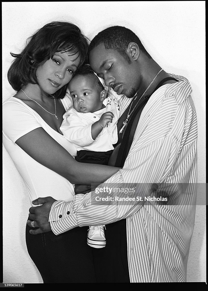 Whitney Houston and Bobby Brown Baby Images, 1993