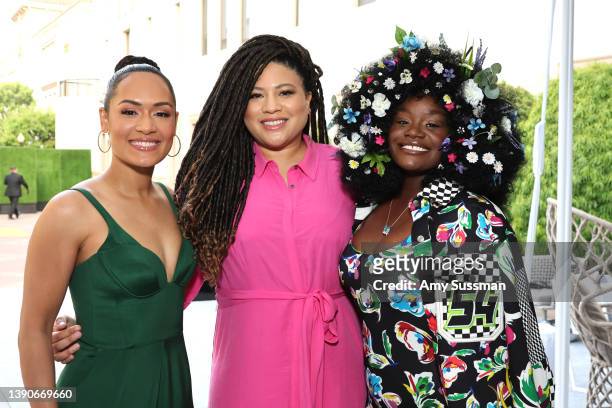 Actor Grace Byers, Creator/Writer/EP Tracy Oliver, and actor Shoniqua Shandai from Amazon Prime Video’s ‘Harlem’ attend Deadline Contenders...