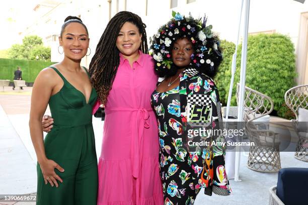 Actor Grace Byers, Creator/Writer/EP Tracy Oliver, and actor Shoniqua Shandai from Amazon Prime Video’s ‘Harlem’ attend Deadline Contenders...