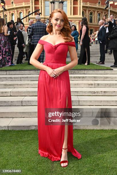 Stephanie McKeon attends The Olivier Awards 2022 with MasterCard at the Royal Albert Hall on April 10, 2022 in London, England.