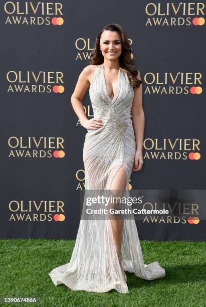 Samantha Barks attends The Olivier Awards 2022 with MasterCard at the Royal Albert Hall on April 10, 2022 in London, England.