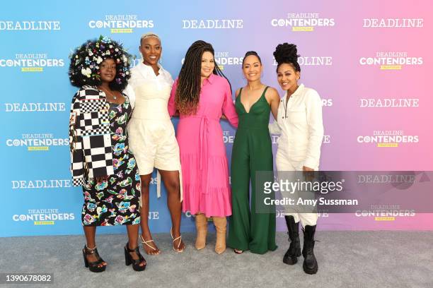 Actors Shoniqua Shandai, Jerrie Johnson, Creator/Writer/EP Tracy Oliver, and actors Grace Byers and Meagan Good from Amazon Prime Video’s ‘Harlem’...