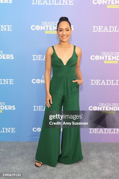 Actor Grace Byers from Amazon Prime Video’s ‘Harlem’ attends Deadline Contenders Television at Paramount Studios on April 10, 2022 in Los Angeles,...