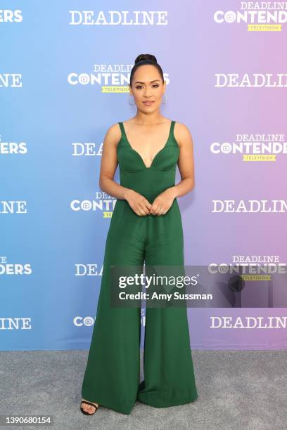 Actor Grace Byers from Amazon Prime Video’s ‘Harlem’ attends Deadline Contenders Television at Paramount Studios on April 10, 2022 in Los Angeles,...