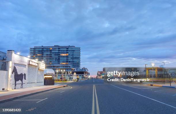 ocean ave in asbury park - asbury park new jersey stock pictures, royalty-free photos & images