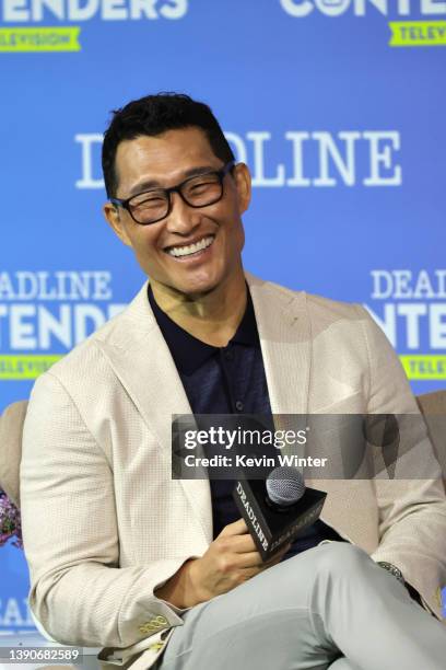 Actor Daniel Dae Kim speaks onstage during National Geographic's 'The Hot Zone: Anthrax' panel during Deadline Contenders Television at Paramount...