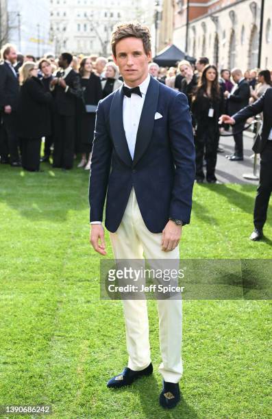 Eddie Redmayne attends The Olivier Awards 2022 with MasterCard at the Royal Albert Hall on April 10, 2022 in London, England.