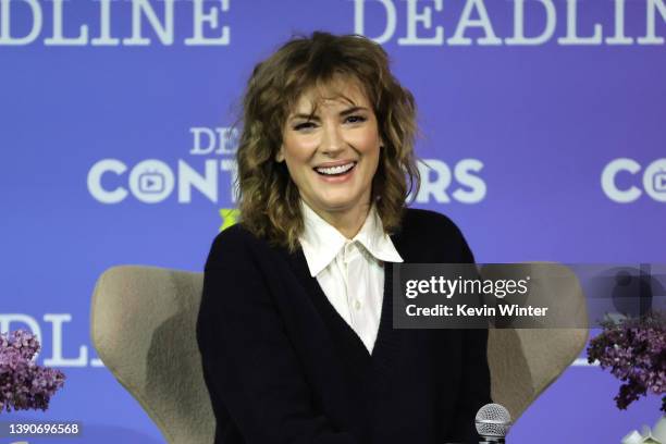 Actor Winona Ryder speaks onstage during Netflix's 'Stranger Things' panel during Deadline Contenders Television at Paramount Studios on April 10,...