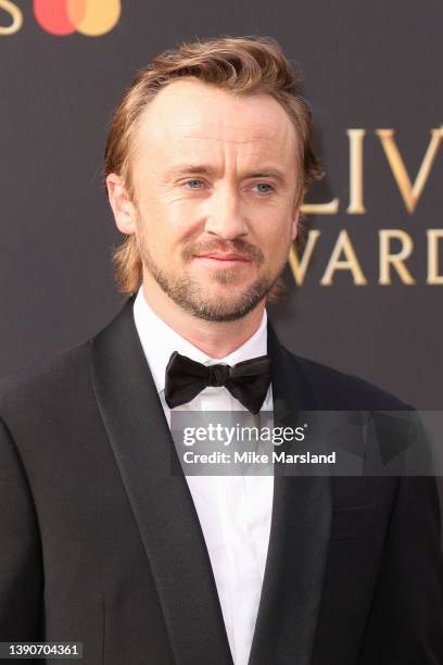 Tom Felton attends The Olivier Awards 2022 with MasterCard at the Royal Albert Hall on April 10, 2022 in London, England.