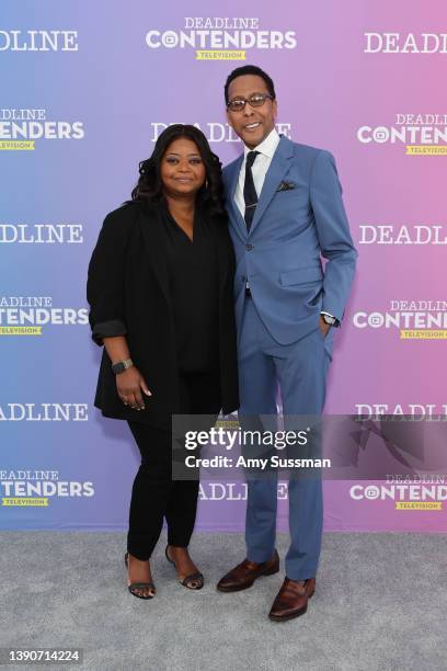 Actor Octavia Spencer and actor Ron Cephas Jones from Apple TV+’s ‘Truth Be Told’ attend Deadline Contenders Television at Paramount Studios on April...