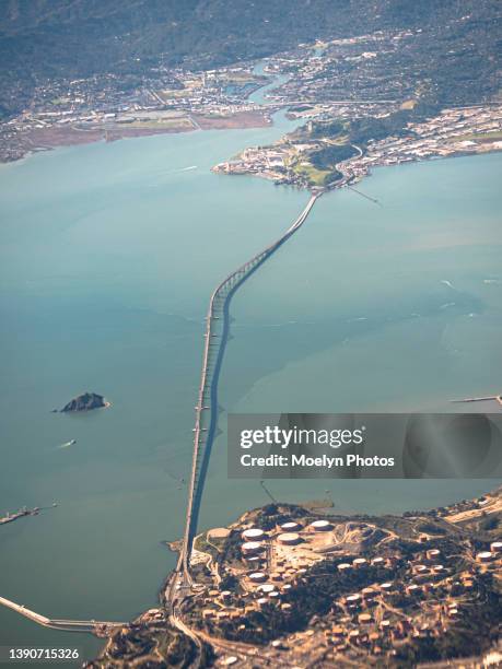 richmond - san rafael bridge 001 - richmond san rafael bridge fotografías e imágenes de stock