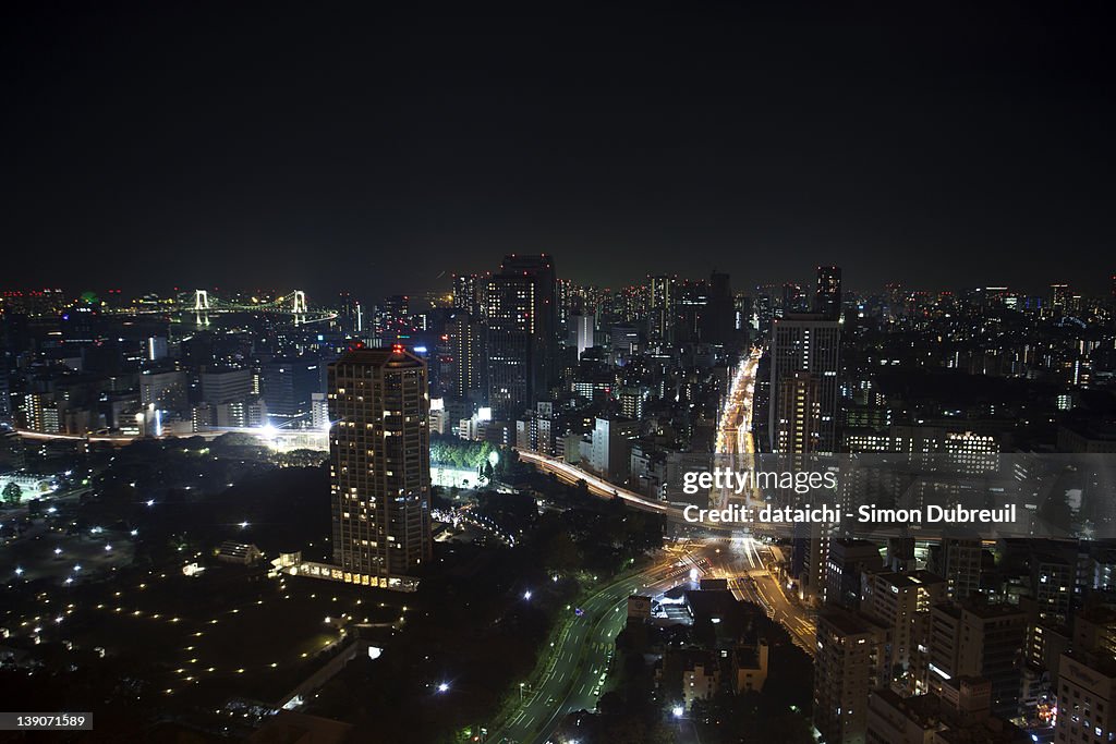 Tokyo cityscape at night