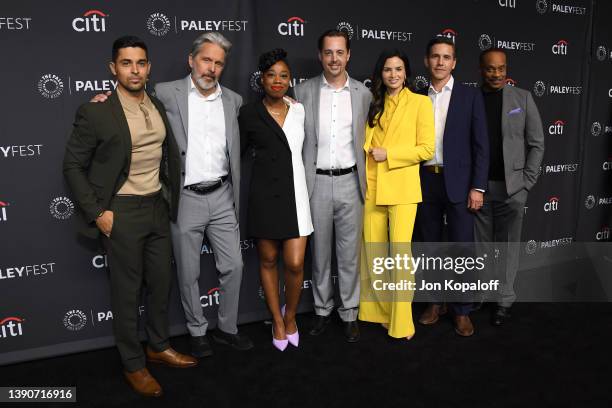 Wilmer Valderrama, Gary Cole, Diona Reasonover, Sean Murray, Katrina Law, Brian Dietzen, and Rocky Carroll attend a salute to the NCIS universe...