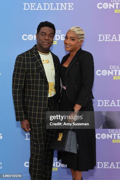 Actors Sam Richardson and Tiffany Haddish from Sony Pictures Television’s ‘The Afterparty’ attend Deadline Contenders Television at Paramount Studios...