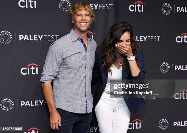 Eric Christian Olsen and Daniela Ruah attend a salute to the NCIS universe celebrating "NCIS" "NCIS: Los Angeles" and "NCIS: Hawai'i" during the 39th...