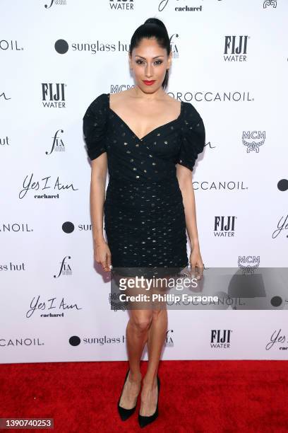 Tehmina Sunny attends The Daily Front Row's 6th Annual Fashion Los Angeles Awards at Beverly Wilshire, A Four Seasons Hotel on April 10, 2022 in...
