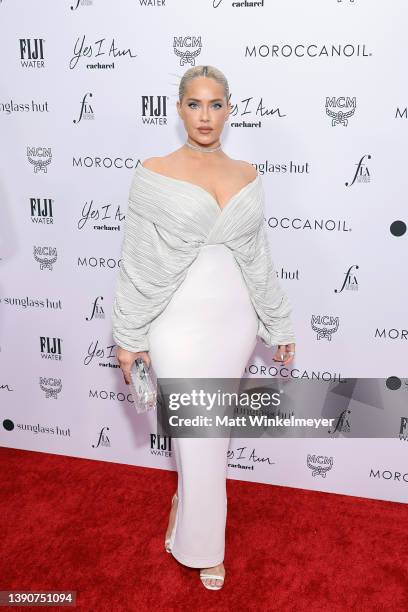 Olivia Pierson attends The Daily Front Row's 6th Annual Fashion Los Angeles Awards at Beverly Wilshire, A Four Seasons Hotel on April 10, 2022 in...