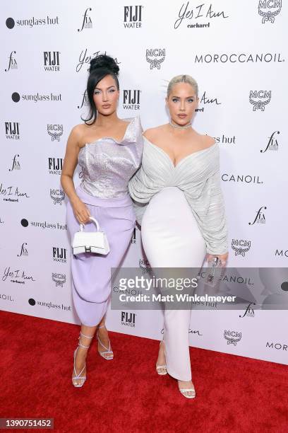 Natalie Halcro and Olivia Pierson attend The Daily Front Row's 6th Annual Fashion Los Angeles Awards at Beverly Wilshire, A Four Seasons Hotel on...