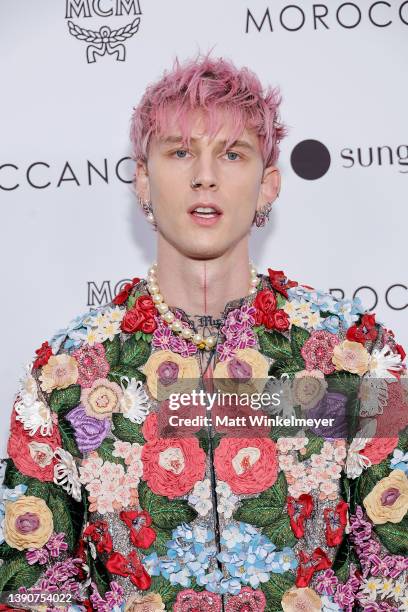 Machine Gun Kelly attends The Daily Front Row's 6th Annual Fashion Los Angeles Awards at Beverly Wilshire, A Four Seasons Hotel on April 10, 2022 in...