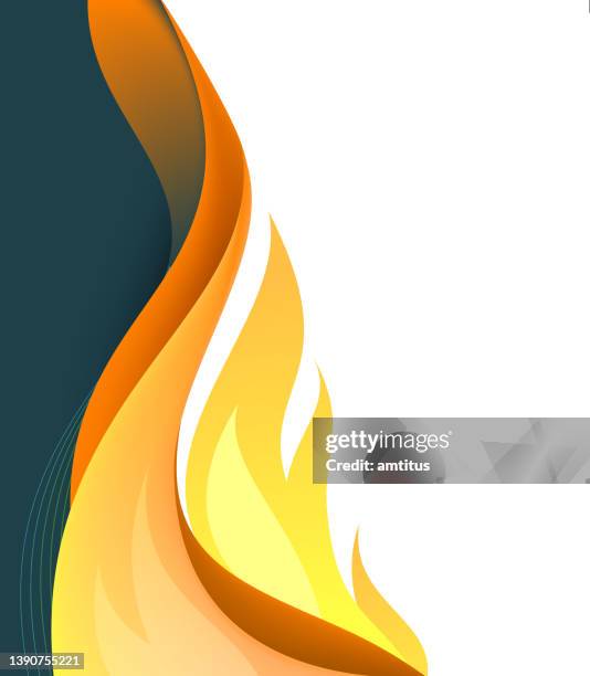 fire template - flame stock illustrations