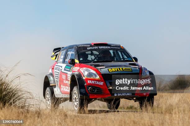 Emma Gilmour and Co Driver Mal Pedan during the Rally of Otago on April 10, 2022 in Dunedin, New Zealand.