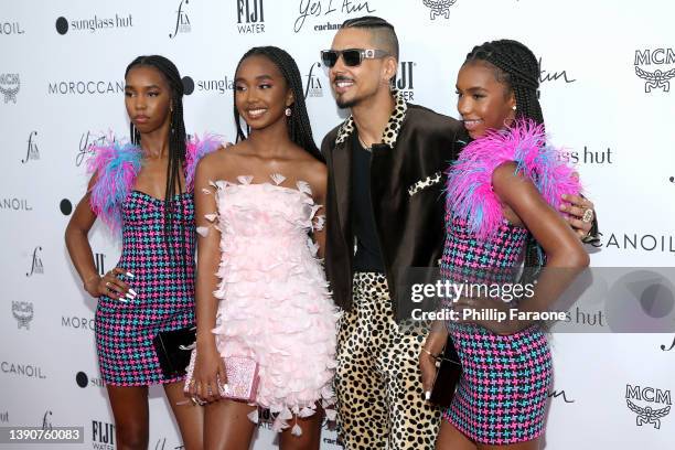 Lila Combs, Chance Combs, Quincy Brown, and Jessie Combs attends The Daily Front Row's 6th Annual Fashion Los Angeles Awards at Beverly Wilshire, A...