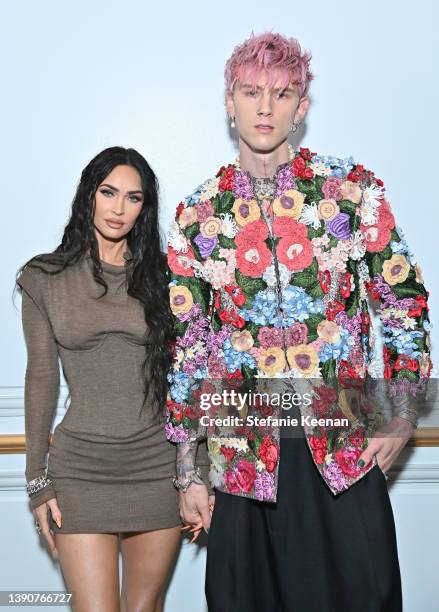 Megan Fox and Machine Gun Kelly attend the Daily Front Row's Sixth Annual Fashion Los Angeles Awards on April 10, 2022 in Beverly Hills, California.