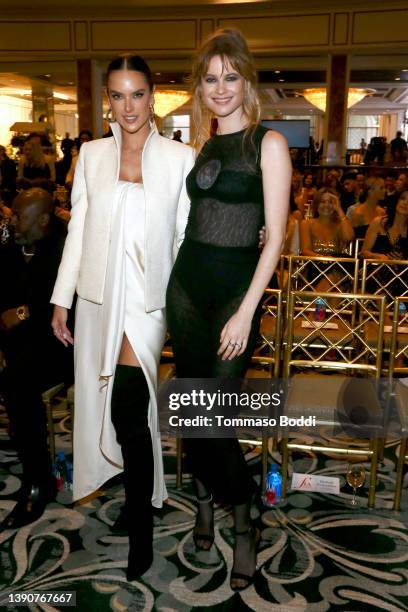 Alessandra Ambrosio and Behati Prinsloo with FIJI Water at the Daily Front Row’s 6th Annual Fashion Los Angeles Awards at Beverly Wilshire, A Four...