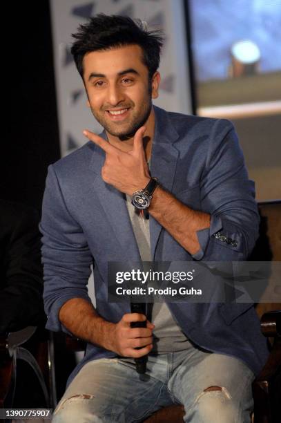 Ranbir Kapoor attends the Colors screen awards announcement January 07, 2013 in Mumbai, India.