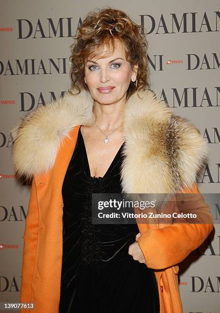 Dalila Di Lazzaro attends a cocktail party held at Damiani Flagship store on February 16, 2012 in Milan, Italy.
