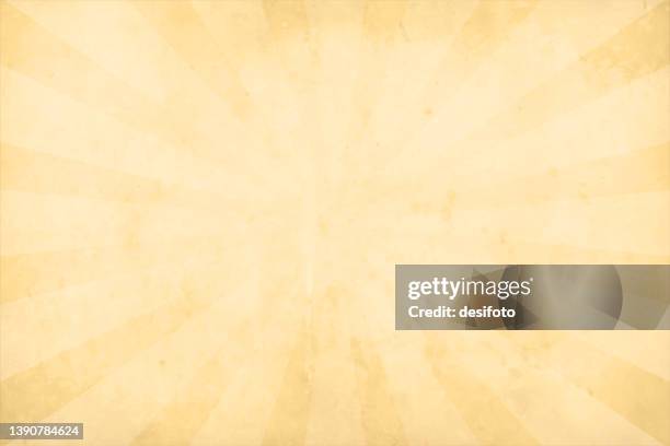 beige or light brown coloured old faded rustic grunge vector retro style horizontal blank and empty backgrounds with a subtle sunburst pattern - brown background stock illustrations