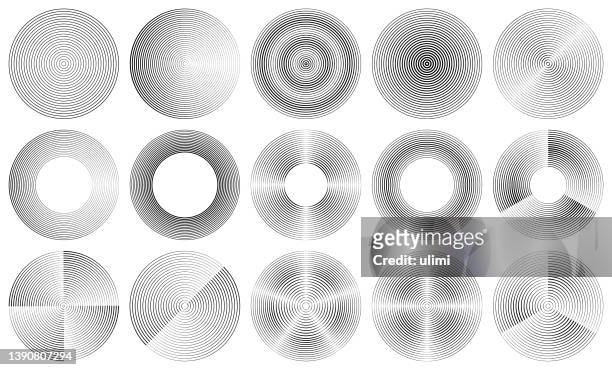 circle design elements - aura stock illustrations