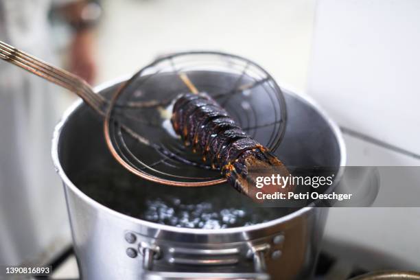 The head chef at a gourmet restaurant preparing for dinner service.