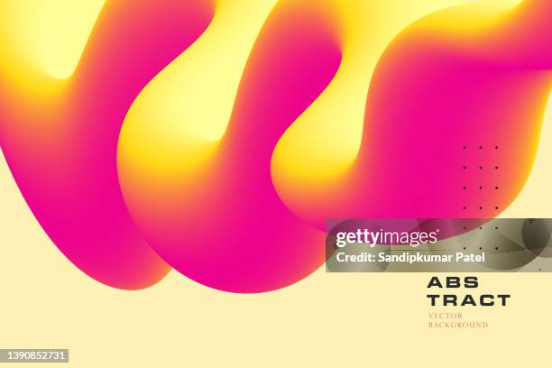 trendy design template with fluid and liquid shapes. - cream textured background stock illustrations
